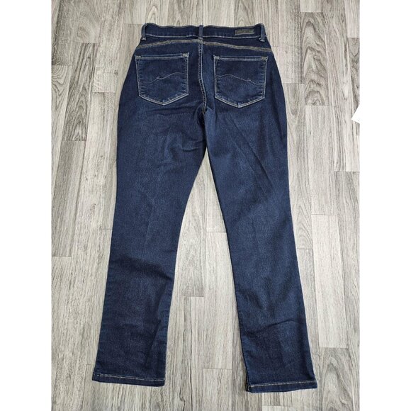 (3/$35) Lee Jeans Womens 6 Petite Blue Easy Fit Denim Straight Leg Classic - Picture 2 of 12